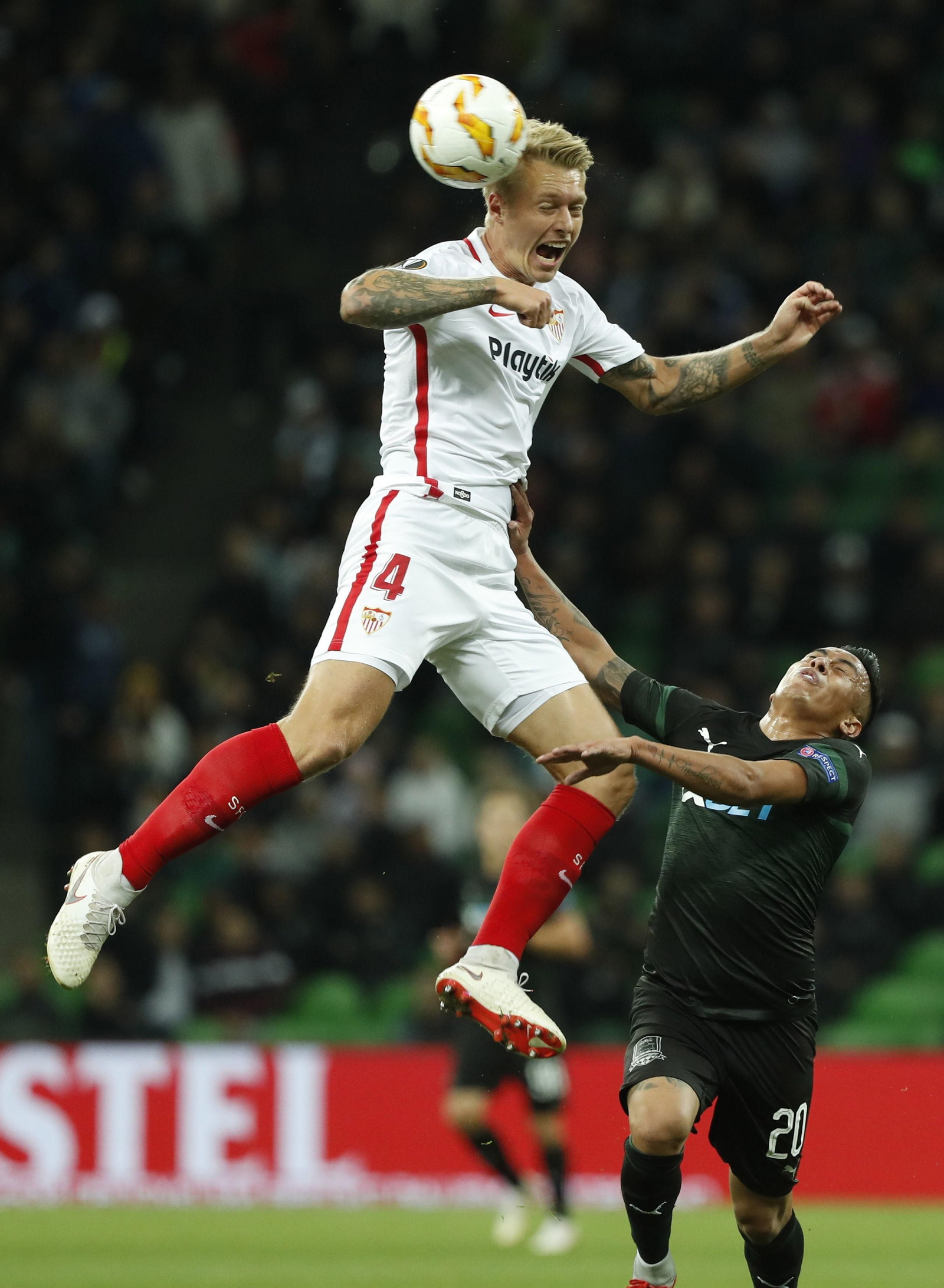 El Krasnodar-Sevilla FC, en imágenes