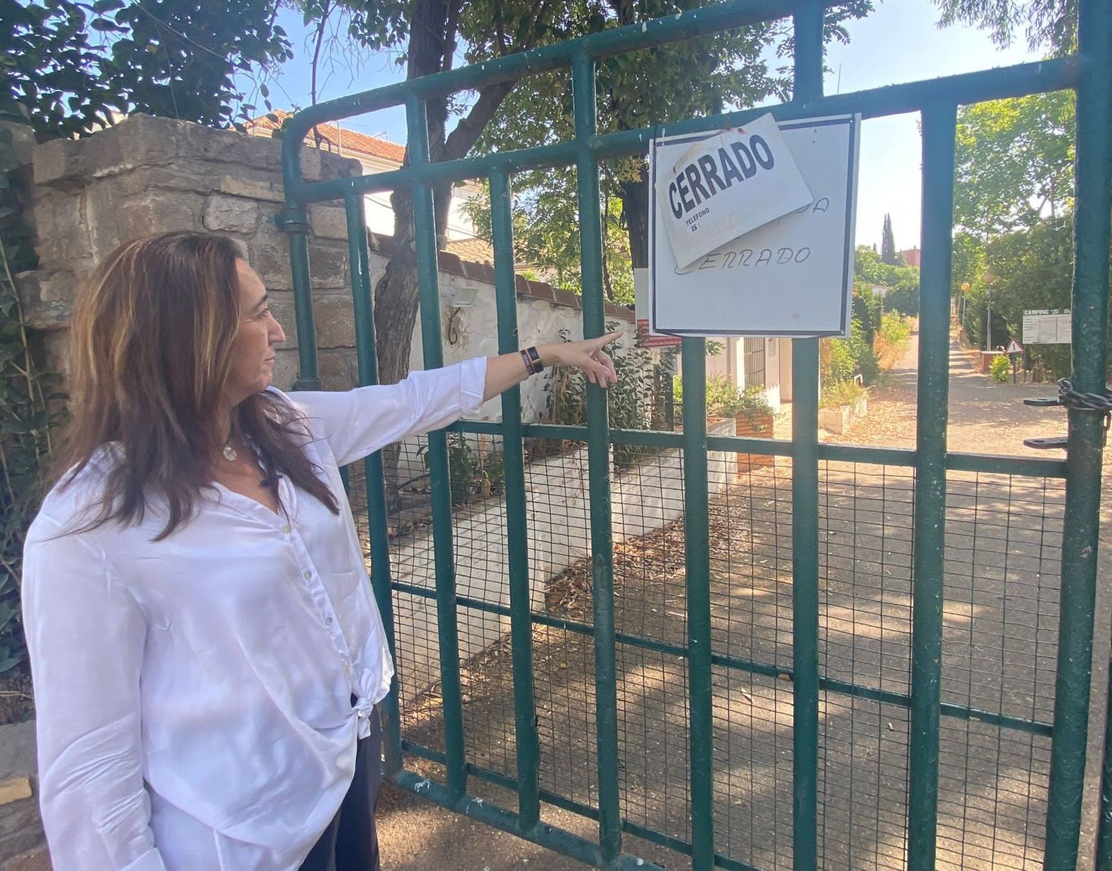 Paula Badanelli en las instalaciones del Camping de Córdoba.