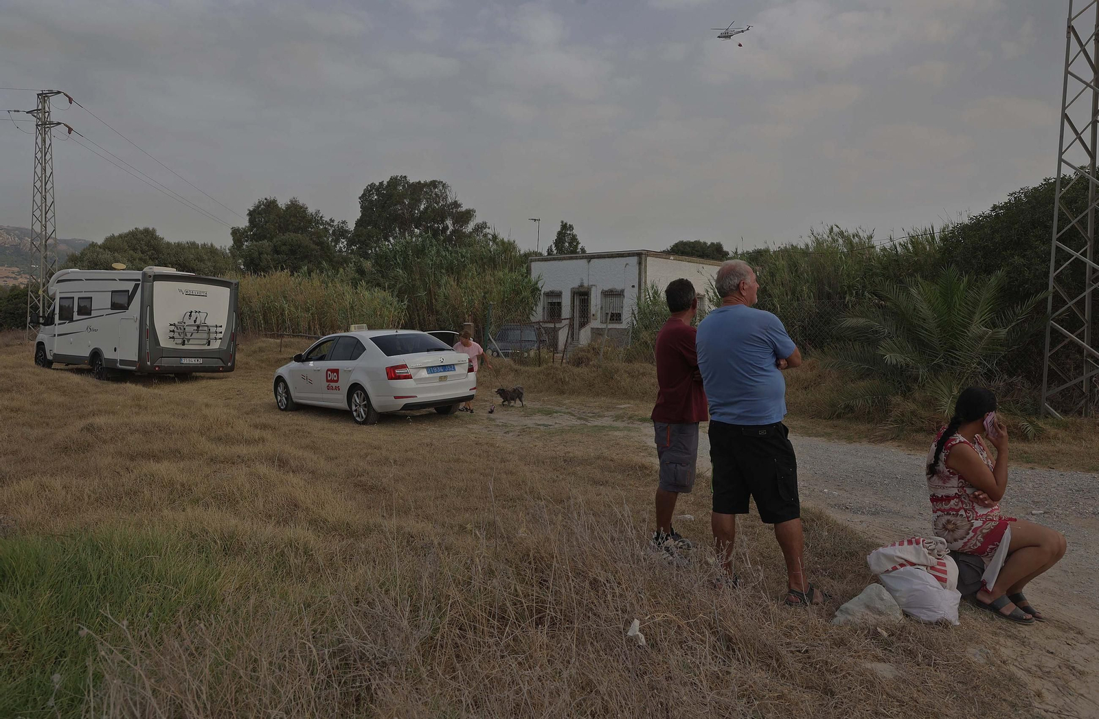 Fotos del incendio forestal de Torre de la Peña en Tarifa