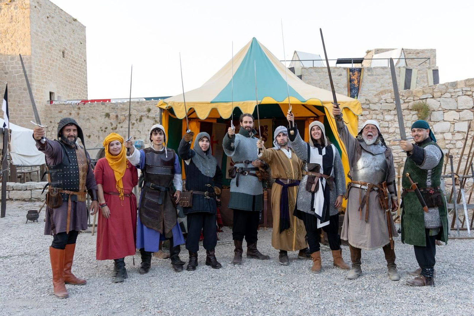 Moradores del Castillo de Jaén, recreación histórica de la Edad Media en el Cerro de Santa Catalina