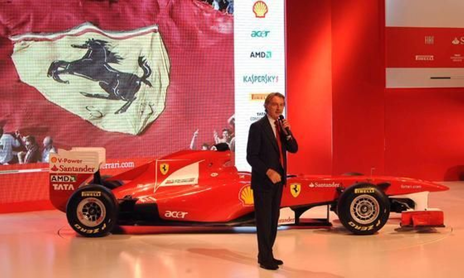 El presidente de Ferrari durante la presentación.

Foto: AFP Photo/ Reuters/ EFE