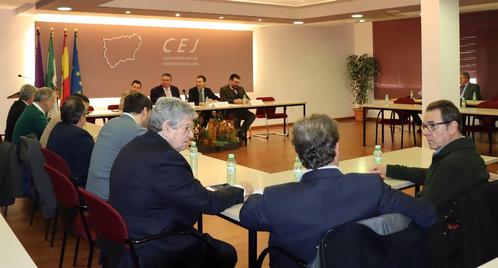 Reunión de la Confederación de Empresarios de Jaén.