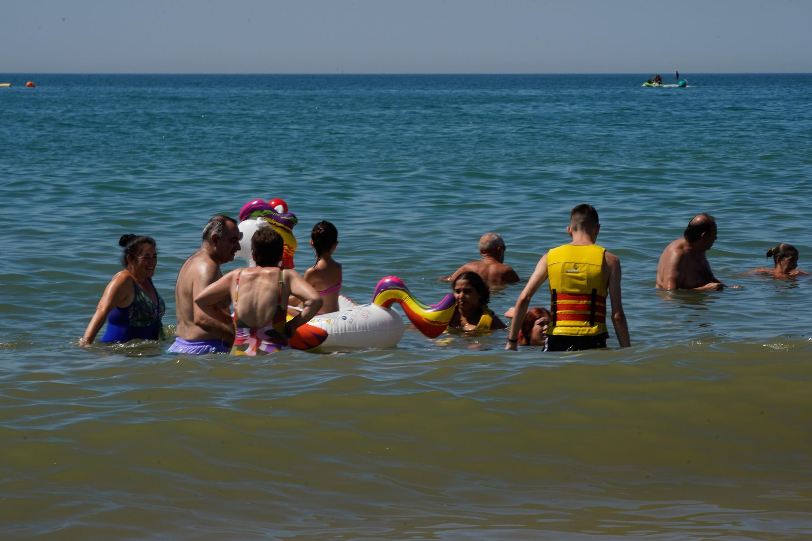 Imágenes de las playas de Huelva el sábado 17 de agosto