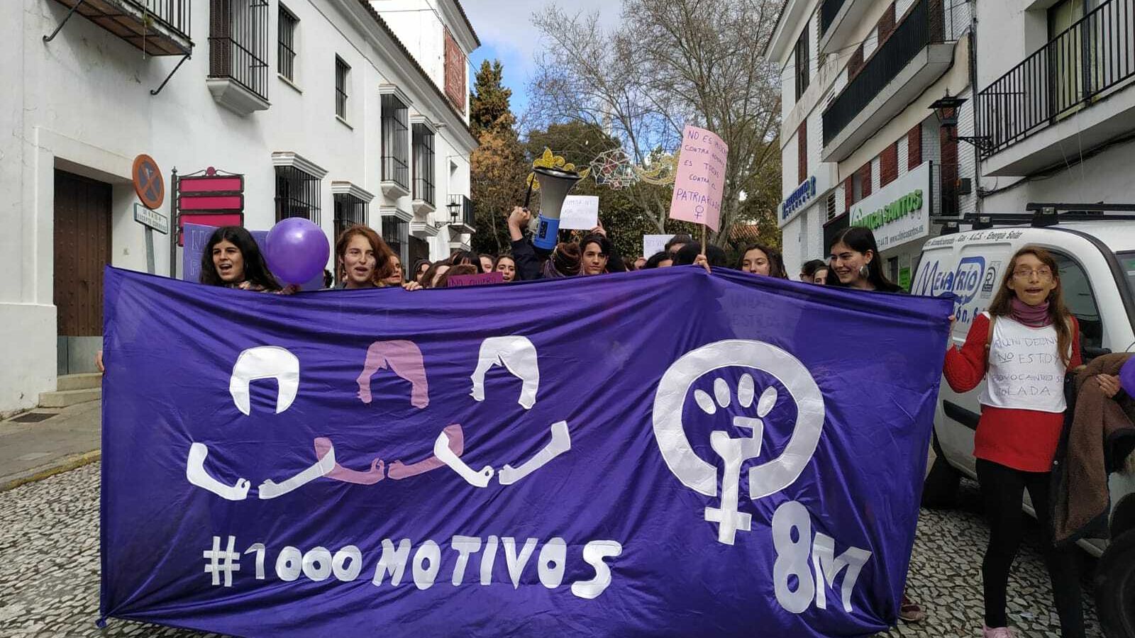 Manifestación en Aracena.