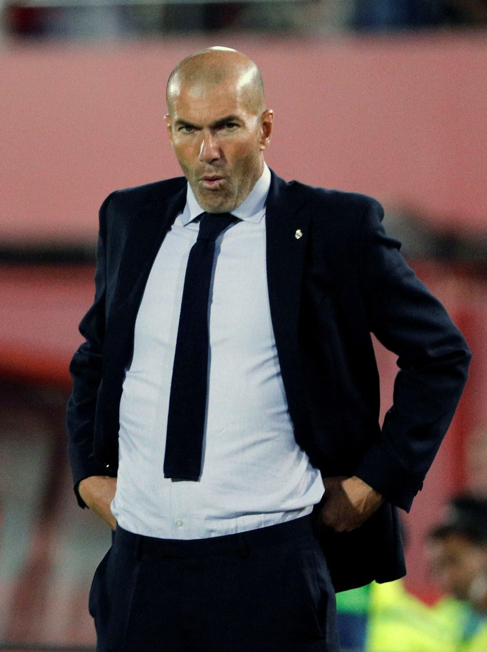 Zinedine Zidane, en un partido del Real Madrid. Zinedine Zidane, en un partido del Real Madrid.