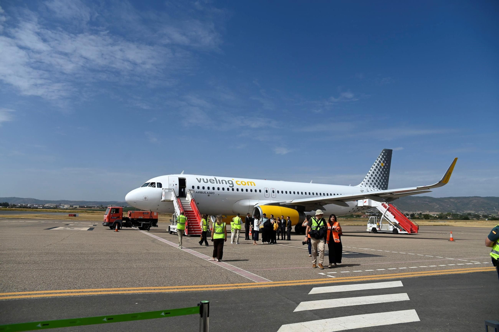 Un avión de Vueling en el aeropuerto de Córdoba.