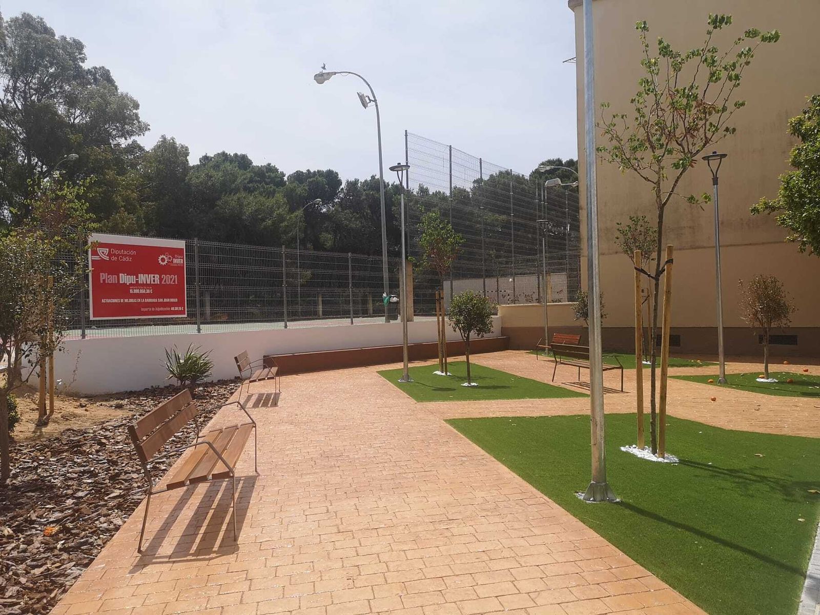 Nueva plaza de la barriada San Juan Bosco