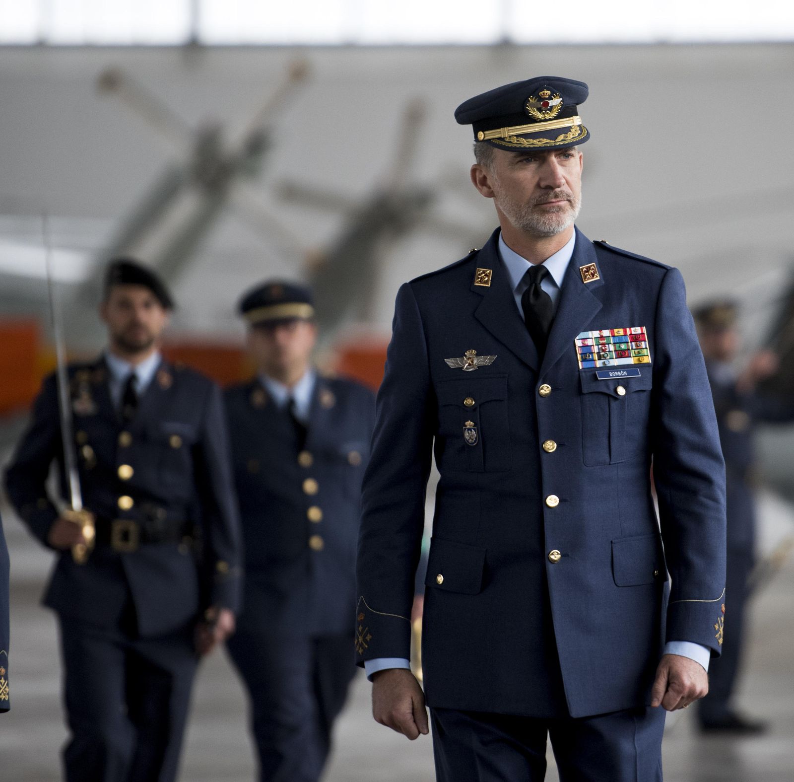 última visita de Felipe VI a la Base Aérea de Armilla.