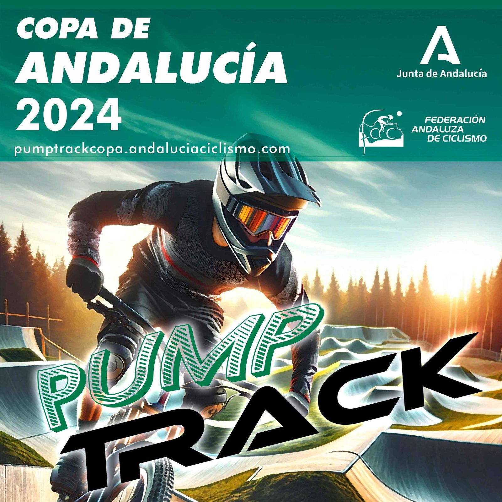 Cartel de la presente edición de la Copa de Andalucía de Pump Track.