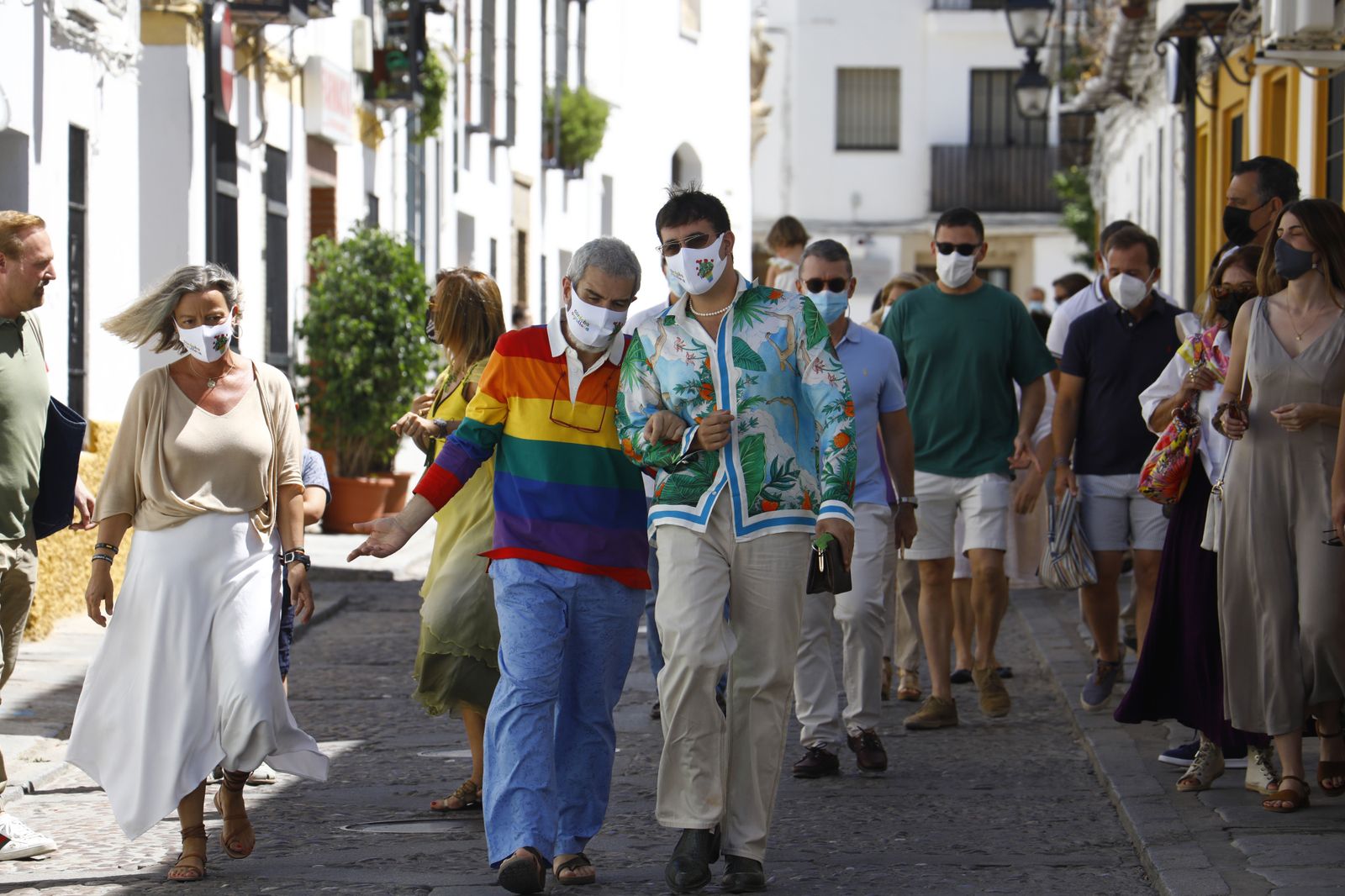 La visita de Lorenzo Caprile y Palomo Spain a los Patios de Córdoba, en imágenes