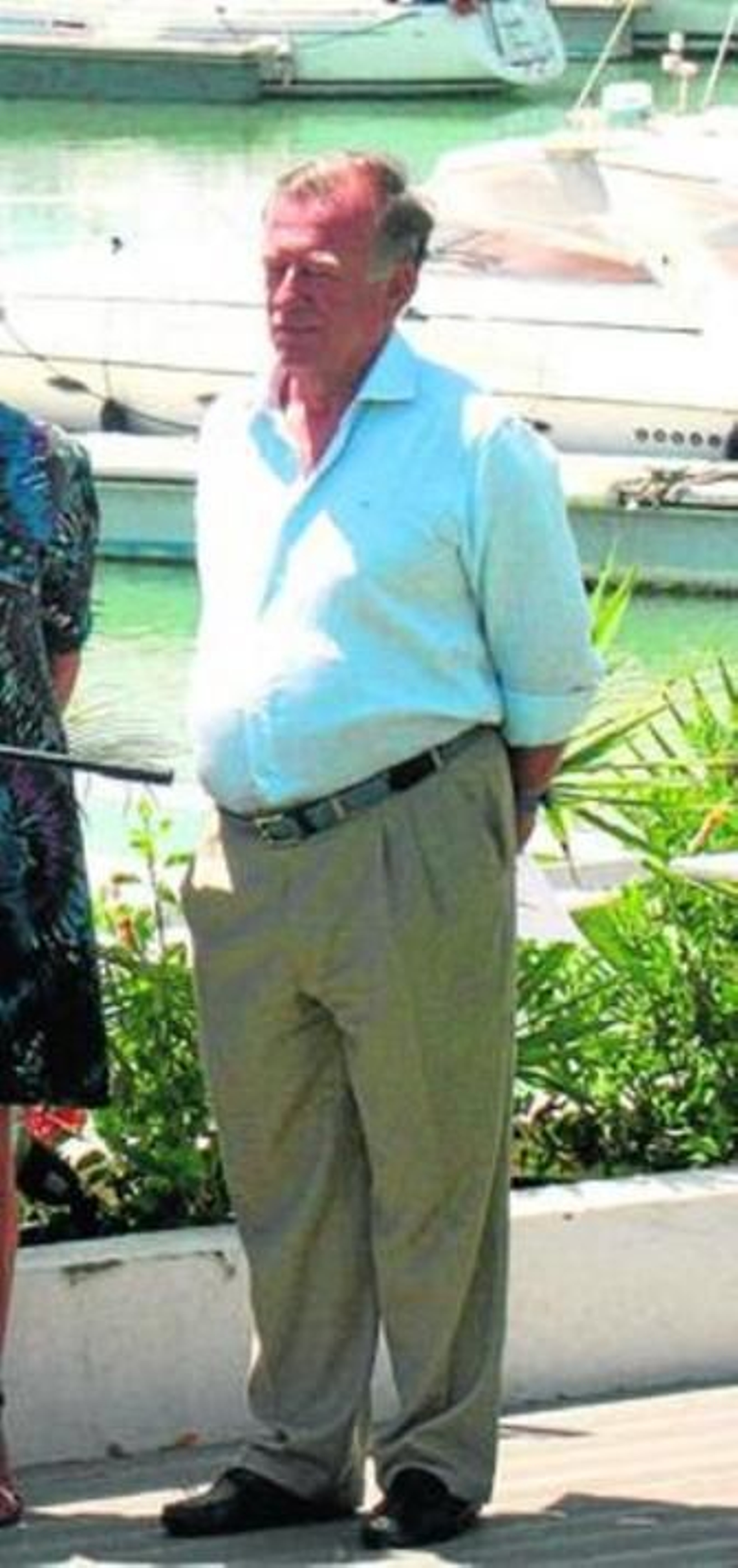 Pedro Bores, en un acto el pasado verano en Puerto Sherry.