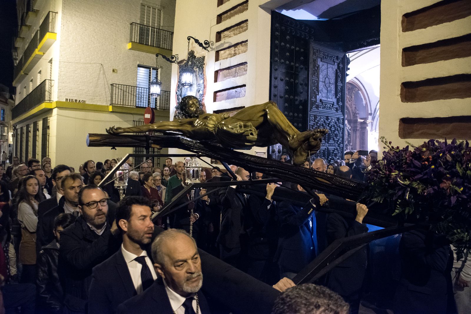 Vía crucis de la Hermandad de la Soledad de San Lorenzo
