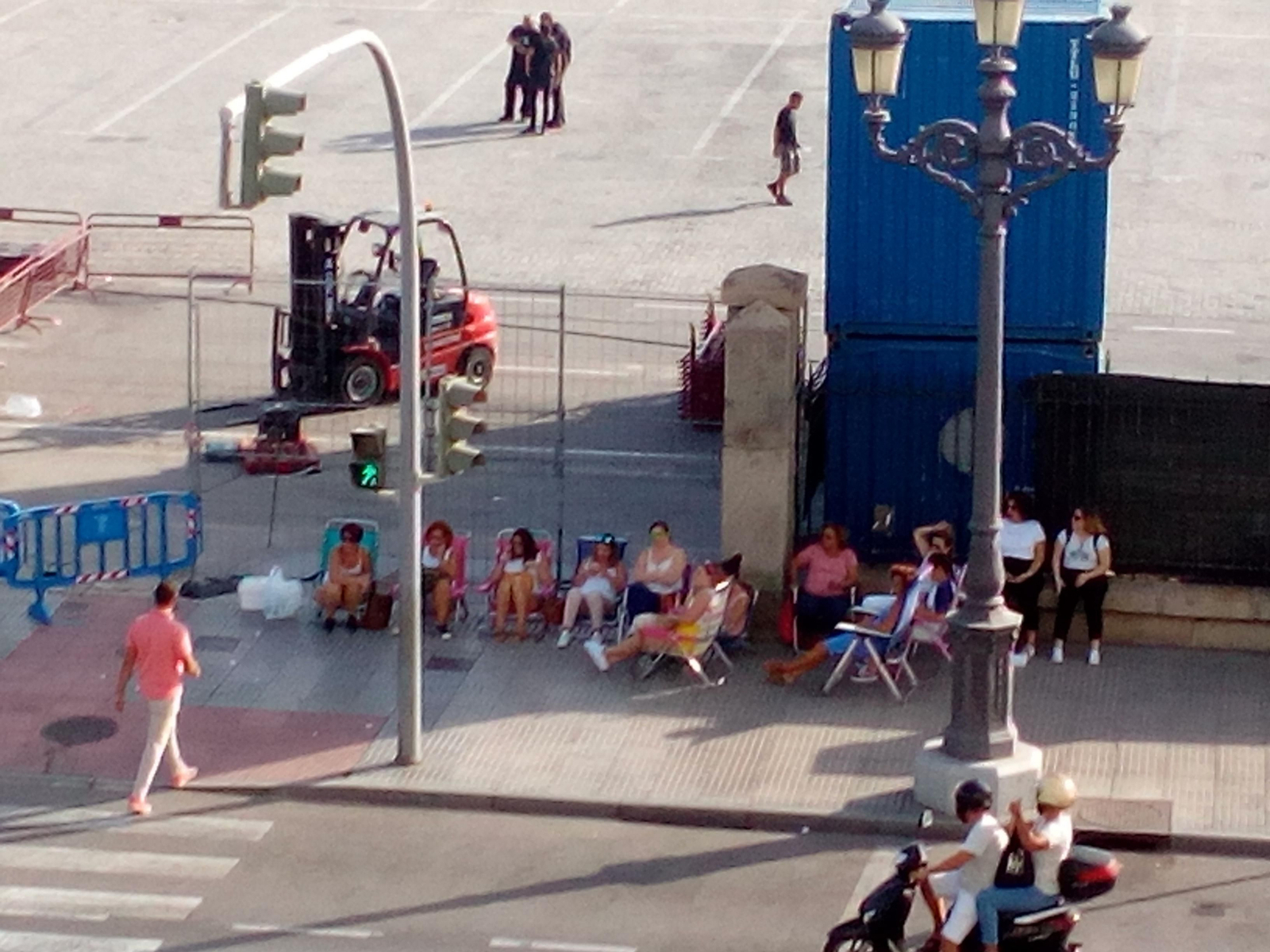 Colas para el concierto de Ricky Martin.