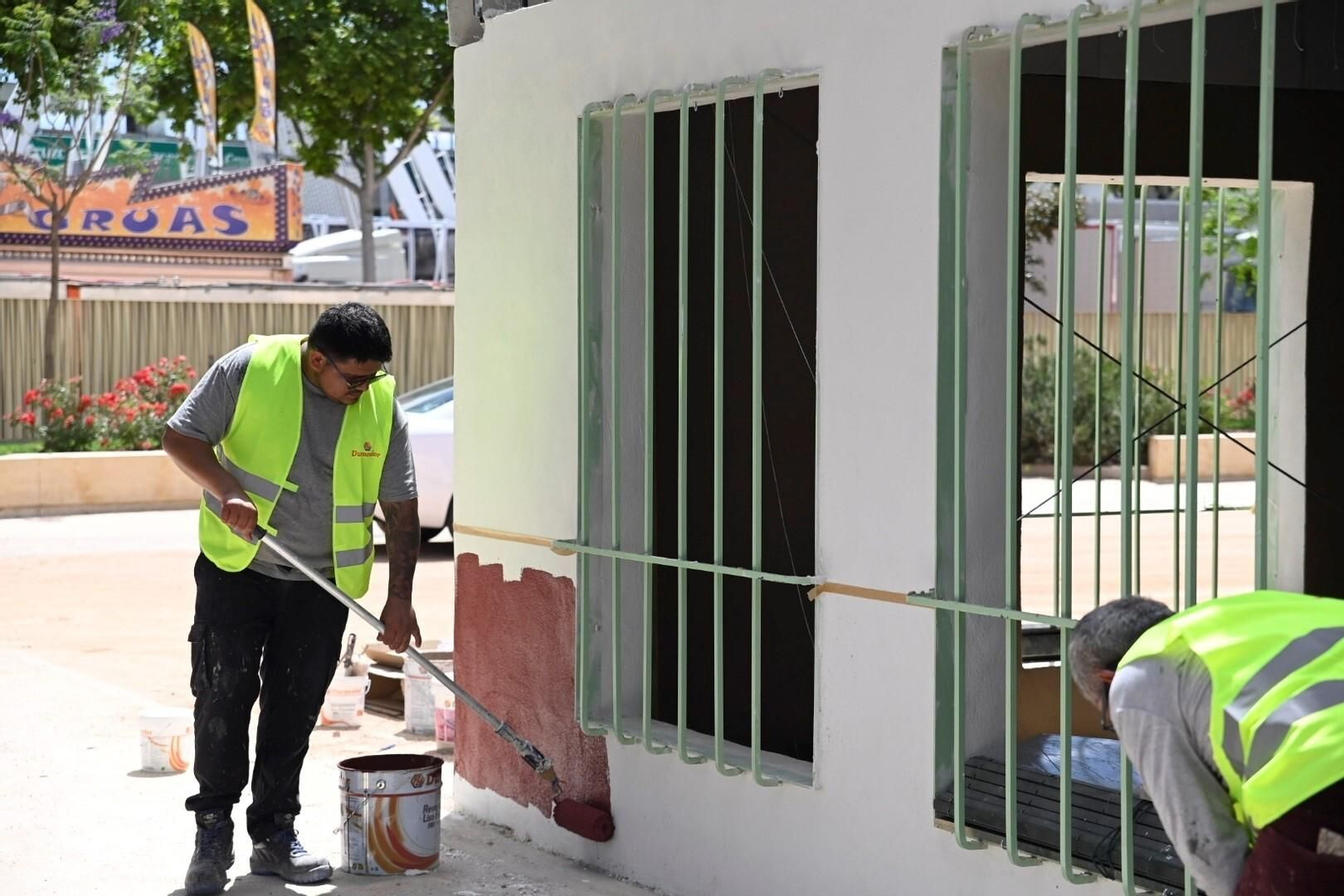 Cuenta atrás para el inicio de la Feria de Córdoba: así avanza el montaje en El Arenal, en imágenes