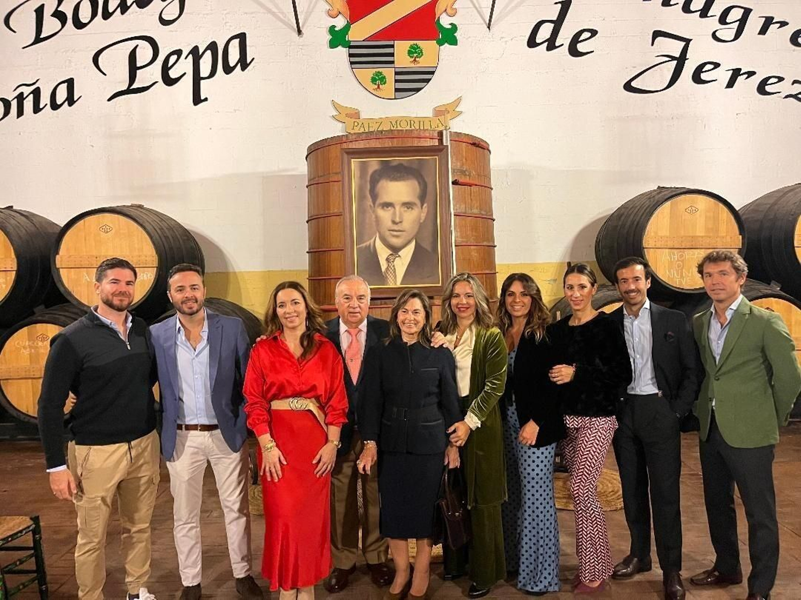 Alejandro Pineda, Juan Manuel Matos, Alejandra y José Páez, Mamen Ruiz, Ana, Carmen y Lupe Páez, Javier Mesa y Augusto Marenco.