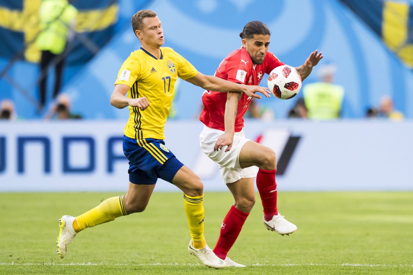 Las imágenes del Suecia-Suiza