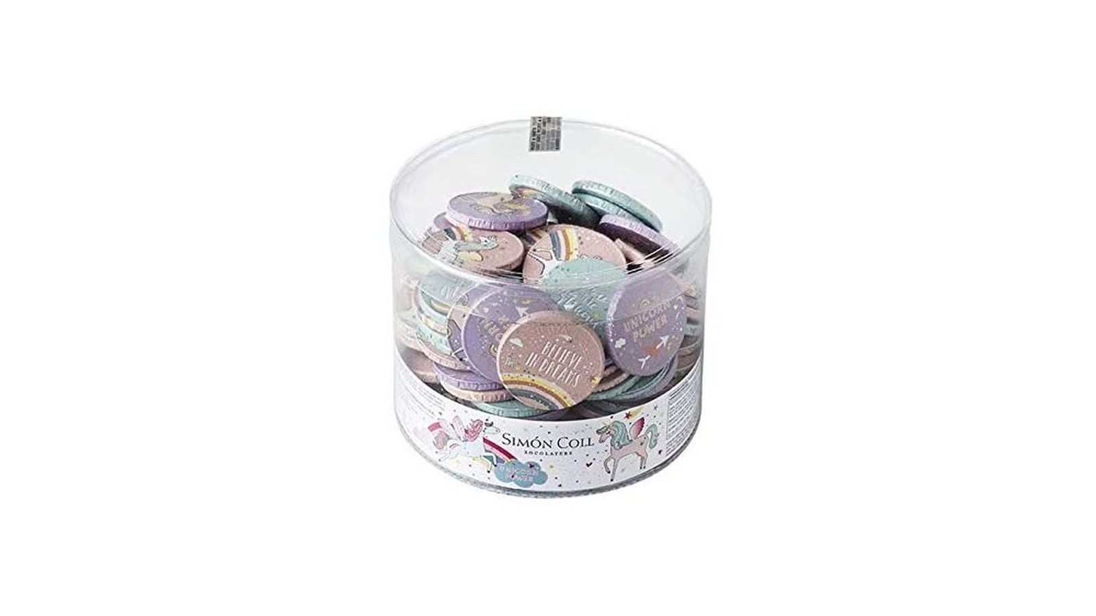 Monedas Chocolate Unicornios