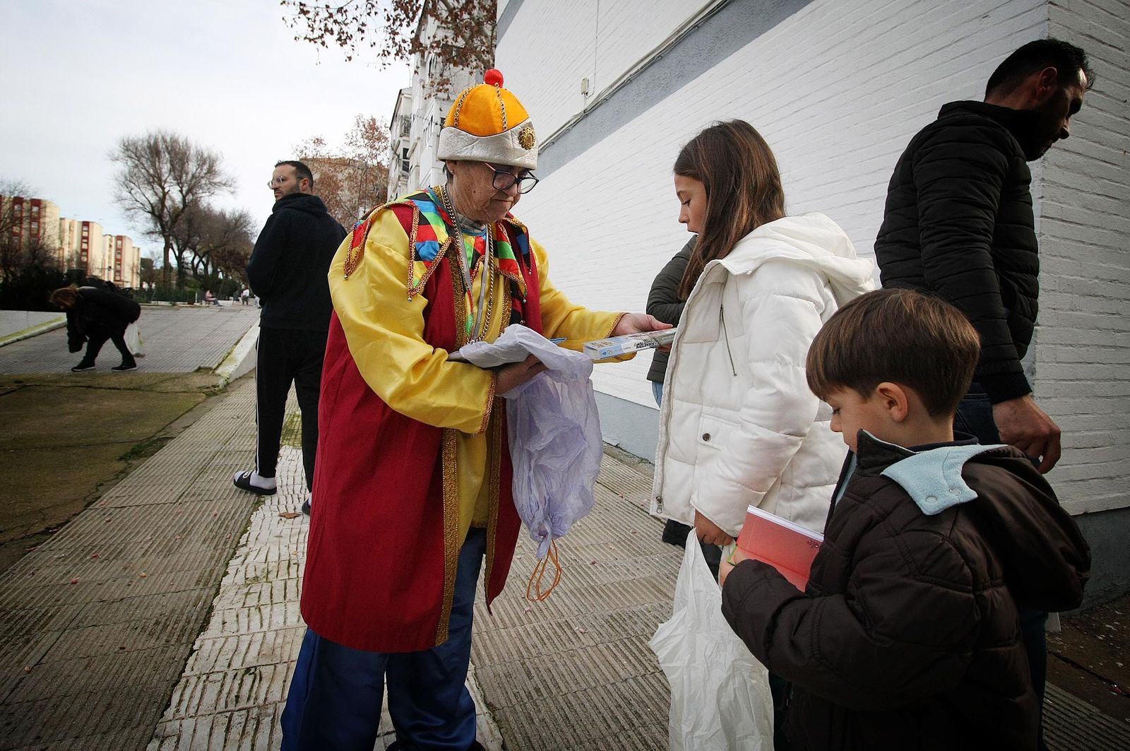 Imágenes de los Reyes Magos en la barriada de la Hispanidad