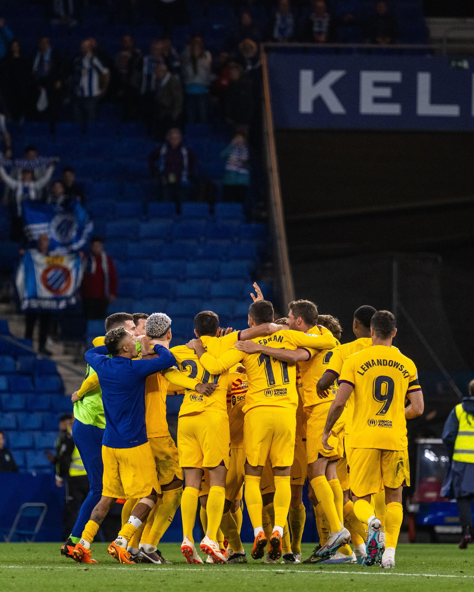 Las fotos de la celebración fallida del Barcelona ante el Espanyol