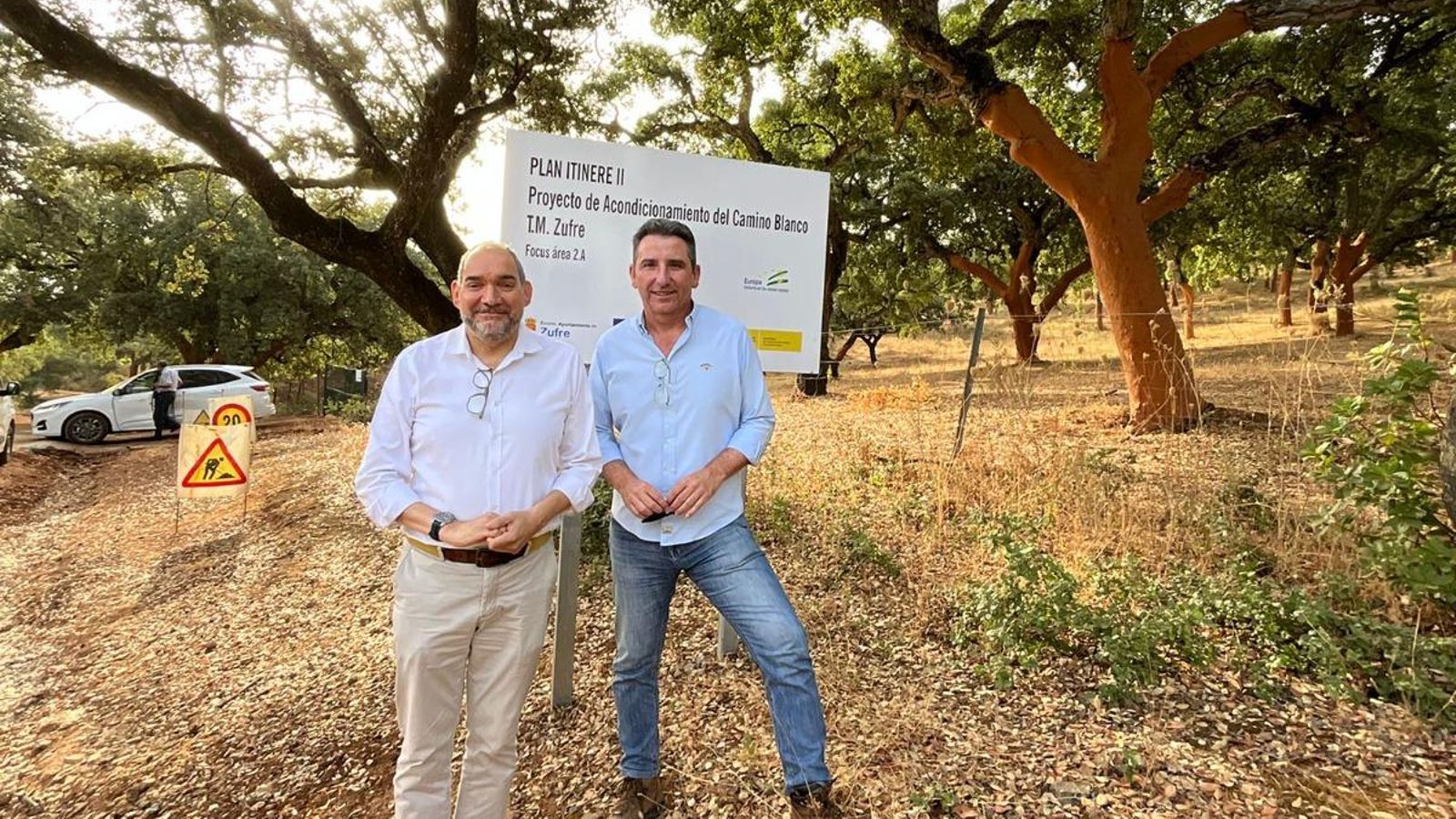 Imagen realizada durante las obras en uno de los caminos.