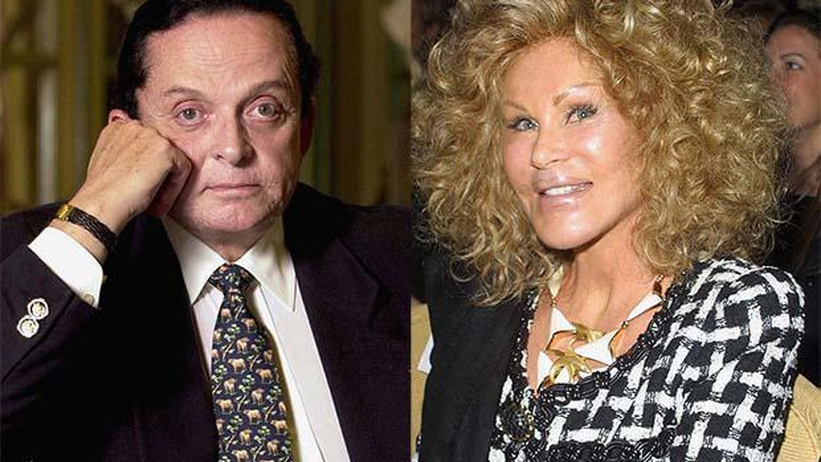 Alec Wildenstein y su ex mujer, Jocelyn.