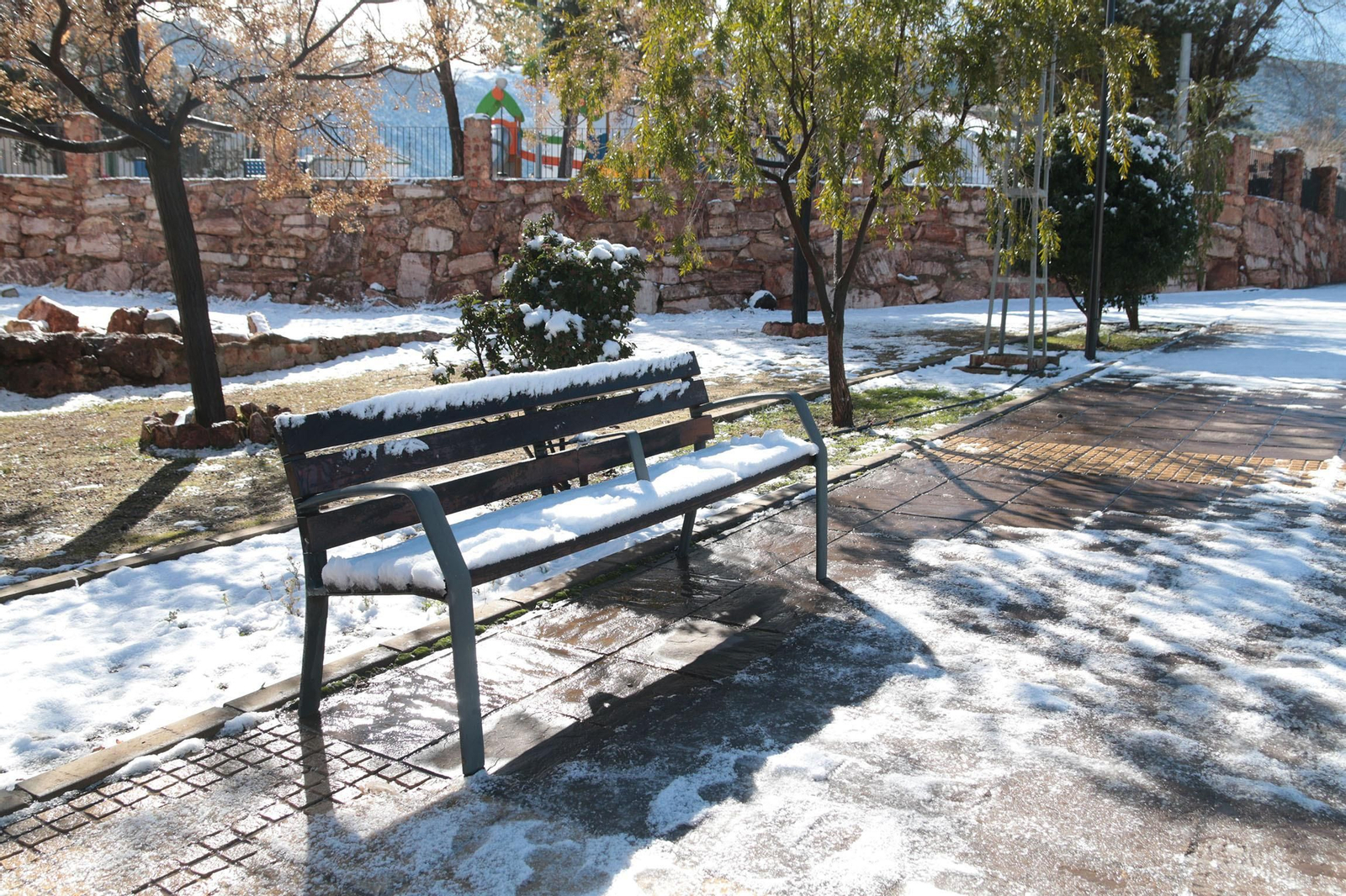 La nieve cubre de blanco la Alpujarra Almeriense