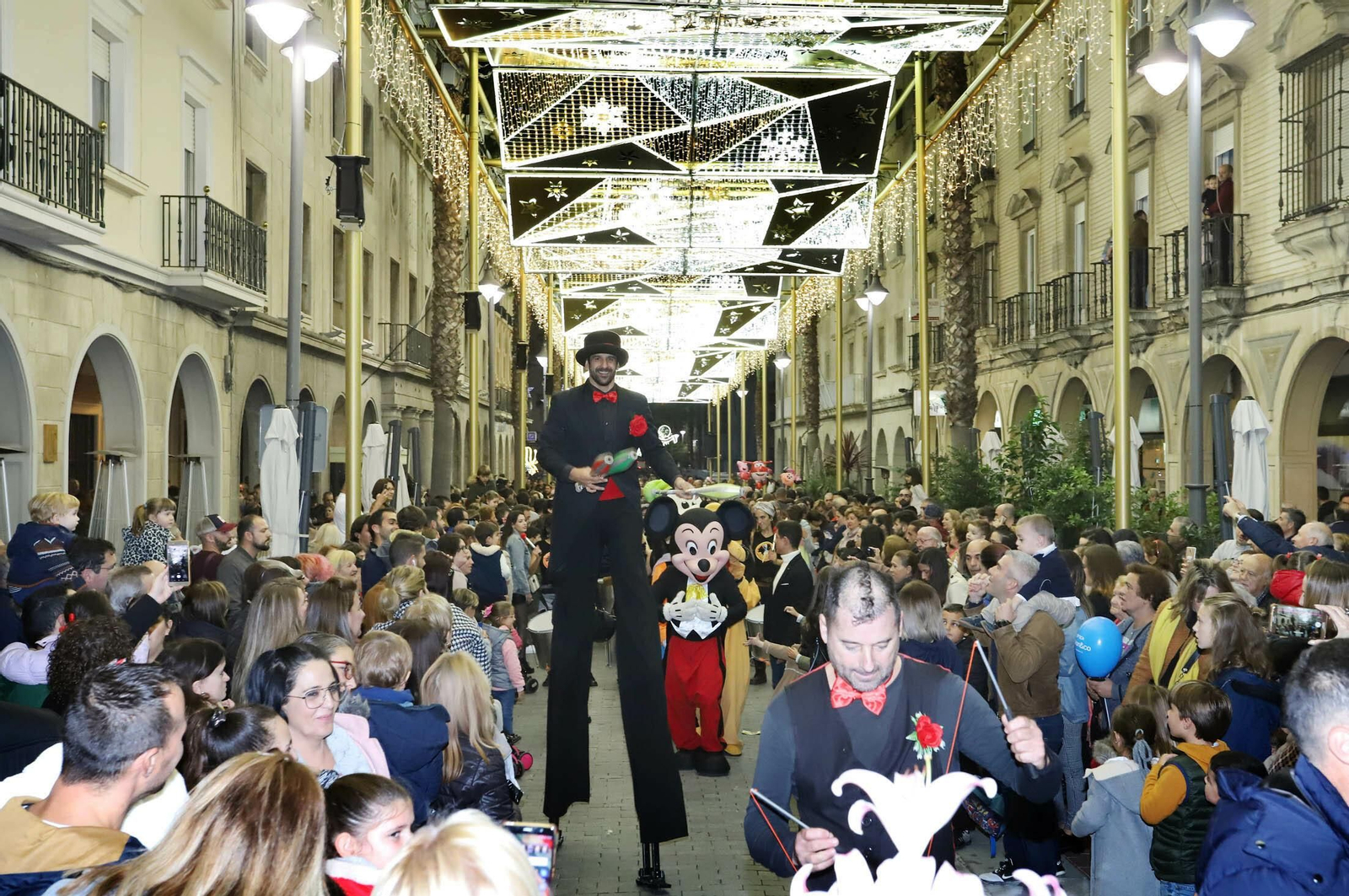 Imágenes del encendido del alumbrado navideño