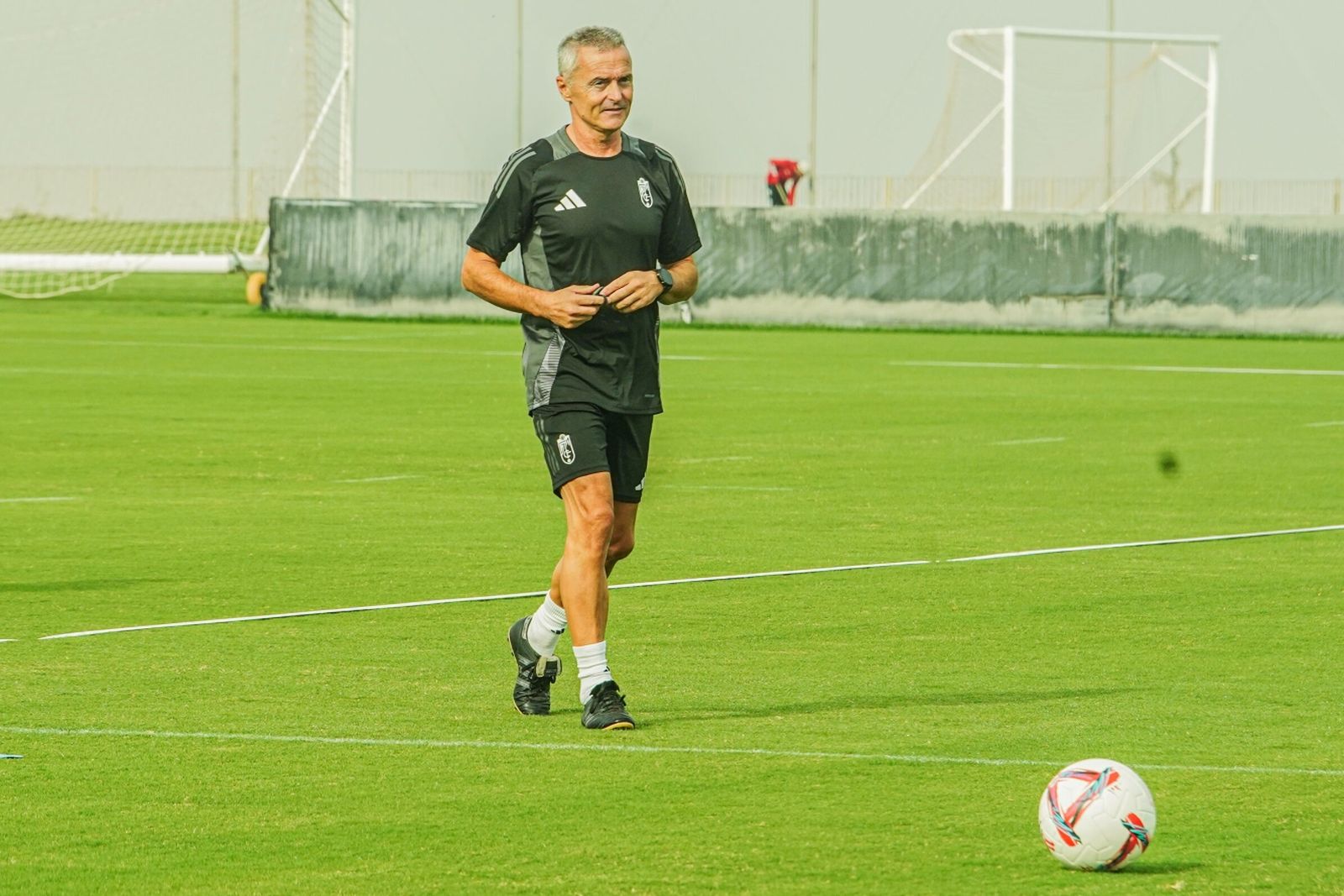 El técnico nazarí, en uno de los entrenamientos de los andaluces.
