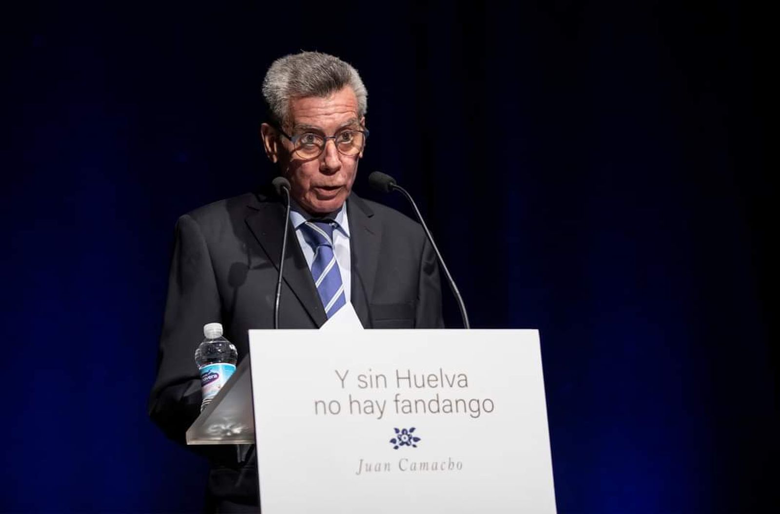 Juan Camacho en la presentación de 'Y sin Huelva no hay fandango'