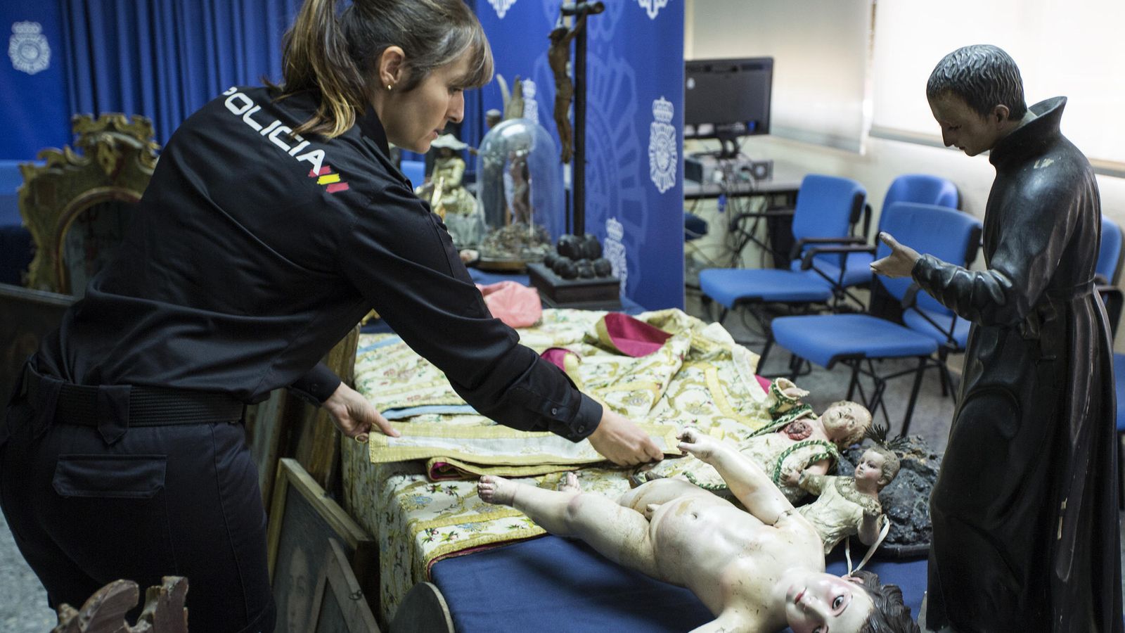 Obras robadas en el Monasterio de San Clemente.