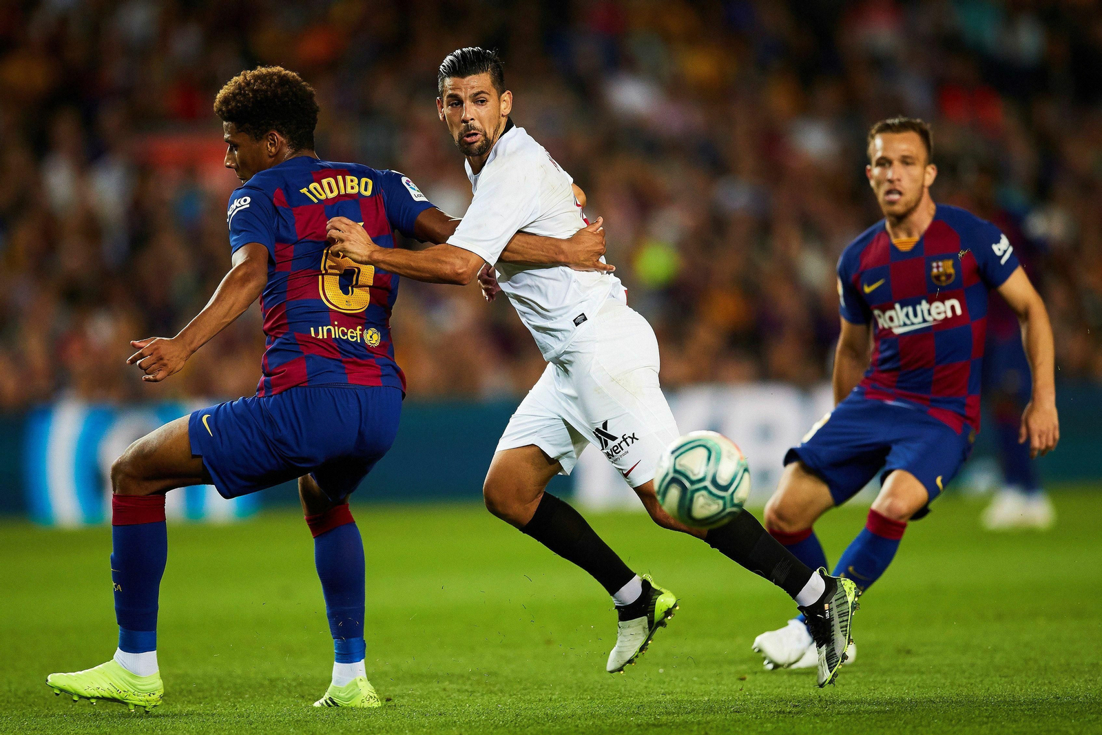 Las imágenes del Barcelona-Sevilla Las imágenes del Barcelona-Sevilla