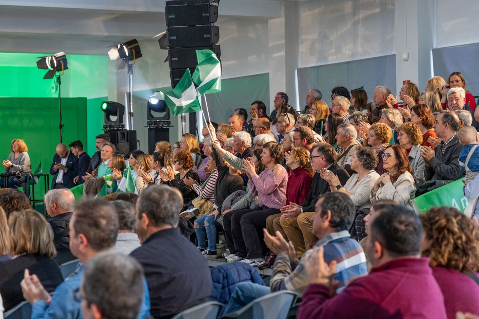 Acto en defensa de los servicios públicos para celebrar el 28F en Jaén