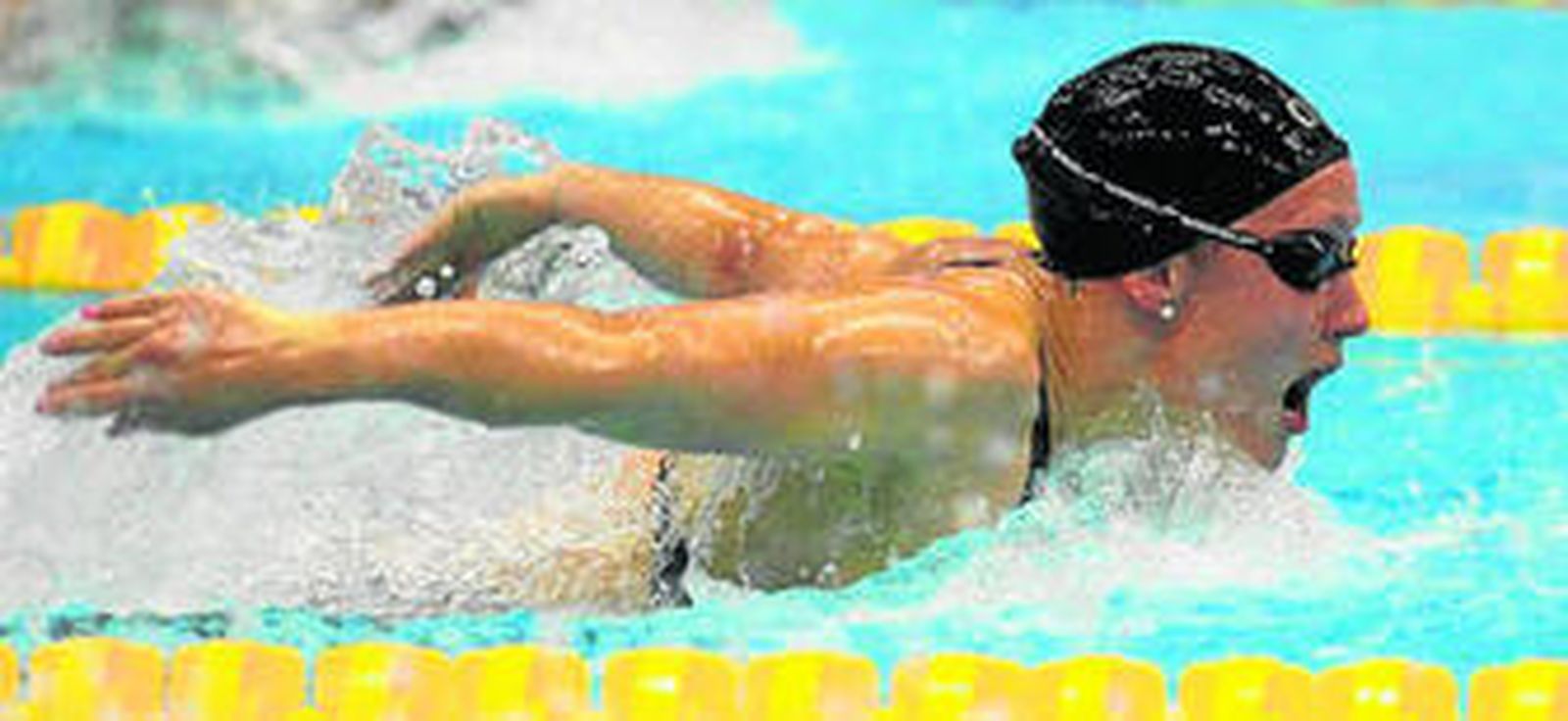 Belmonte, en acción en los 400 estilos.