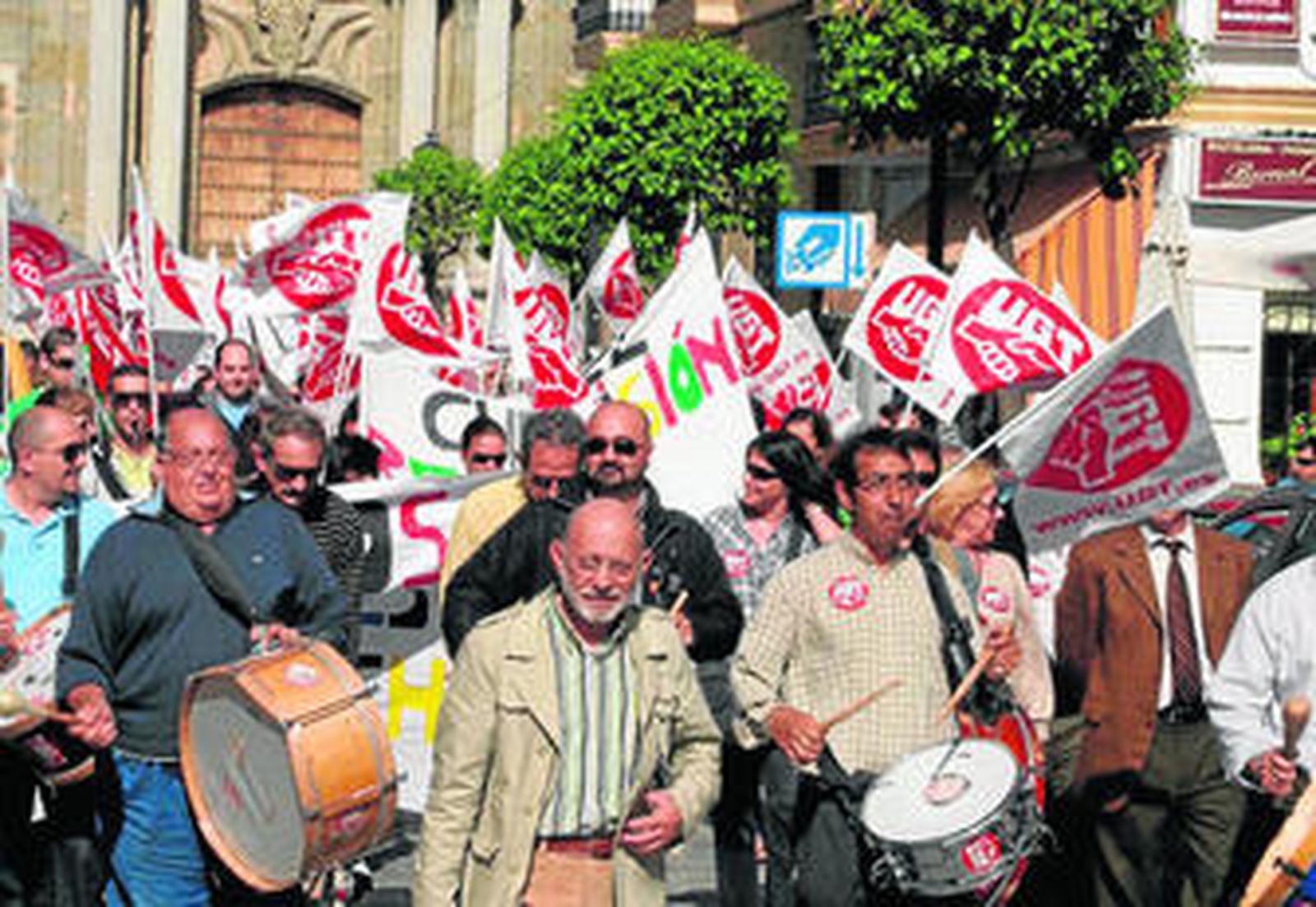 Imagen de archivo de las últimas protestas convocadas contra Clece en Tarifa.