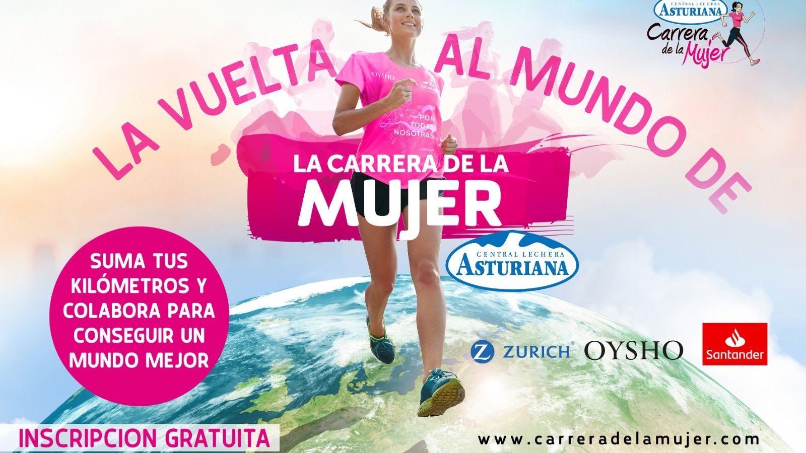 El reto de la vuelta al mundo es de inscripción gratuita.