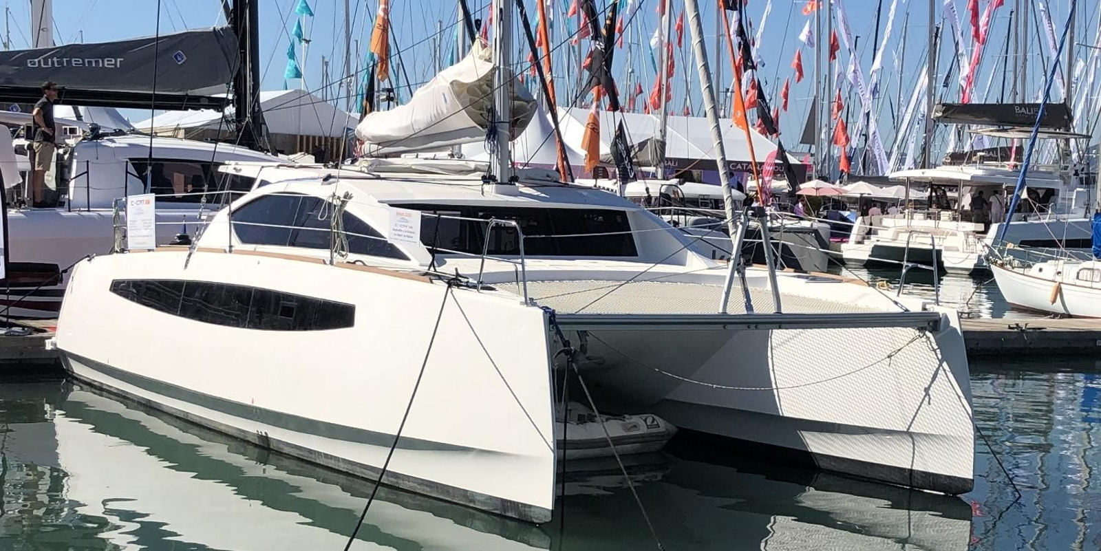 Un catamarán similar a los que se pretenden construir en los astilleros de Huelva.