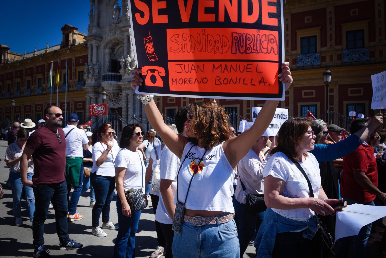 La última manifestación de Marea  Blanca en Sevilla.