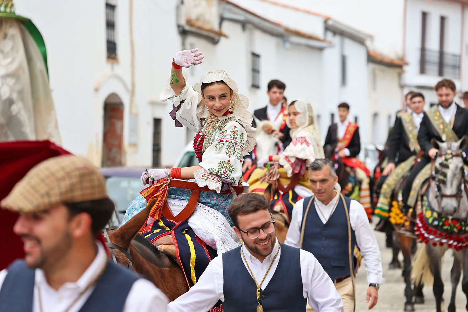 Las imágenes de la romería de San Benito Abad en el Cerro del Andévalo de Huelva