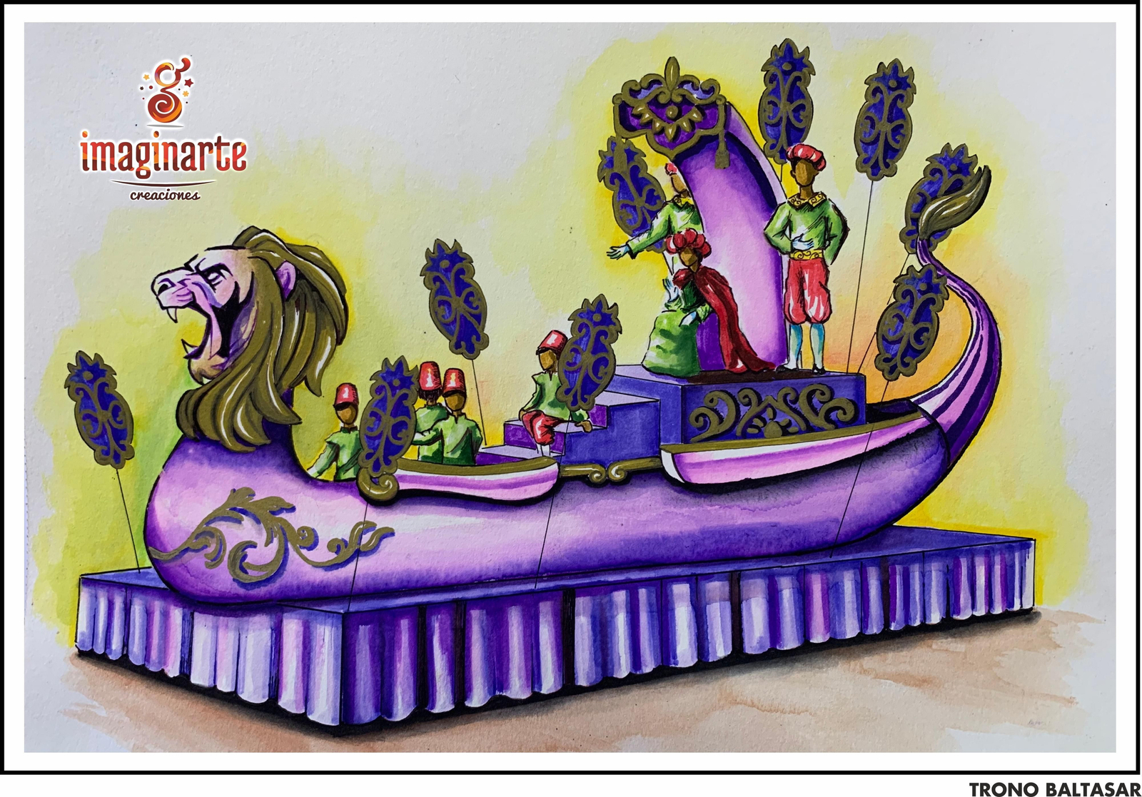 Los bocetos de las carrozas de la Cabalgata de Reyes de San Fernando