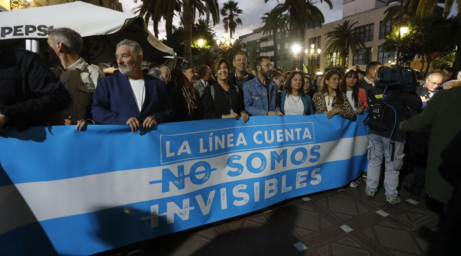 Las fotos de la manifestación en La Línea en demanda de medidas para evitar los efectos del Brexit sobre Gibraltar