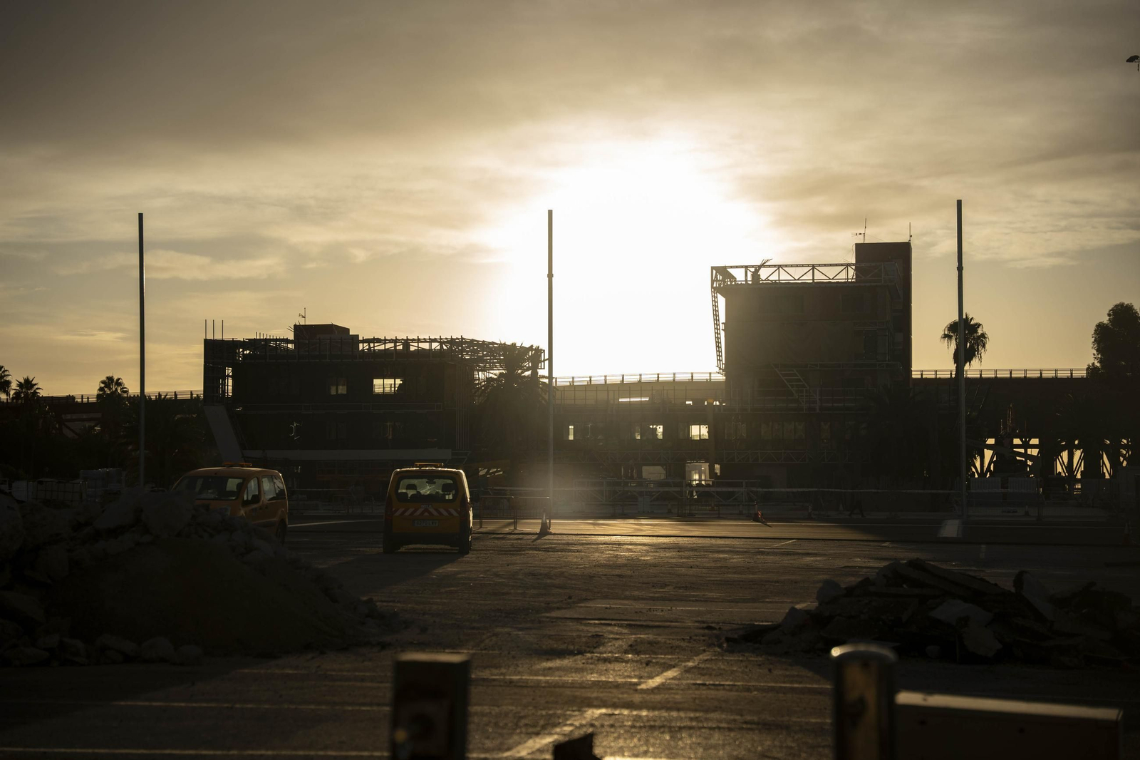 En imágenes las obras del Puerto Ciudad de Almería