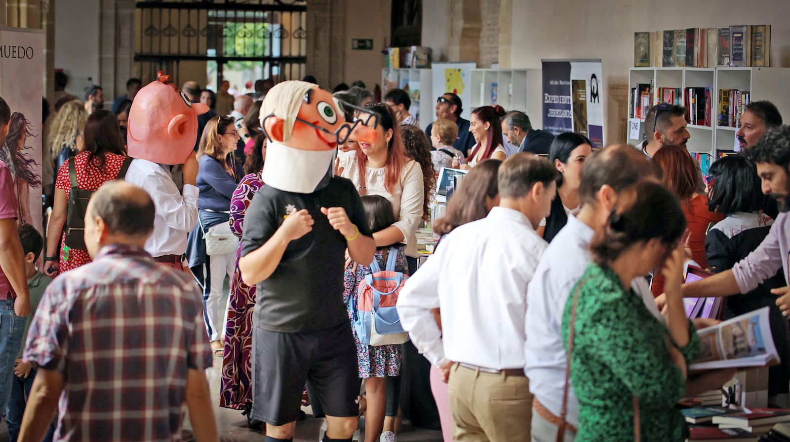 Una imagen de este sábado en la Feria del Libro.