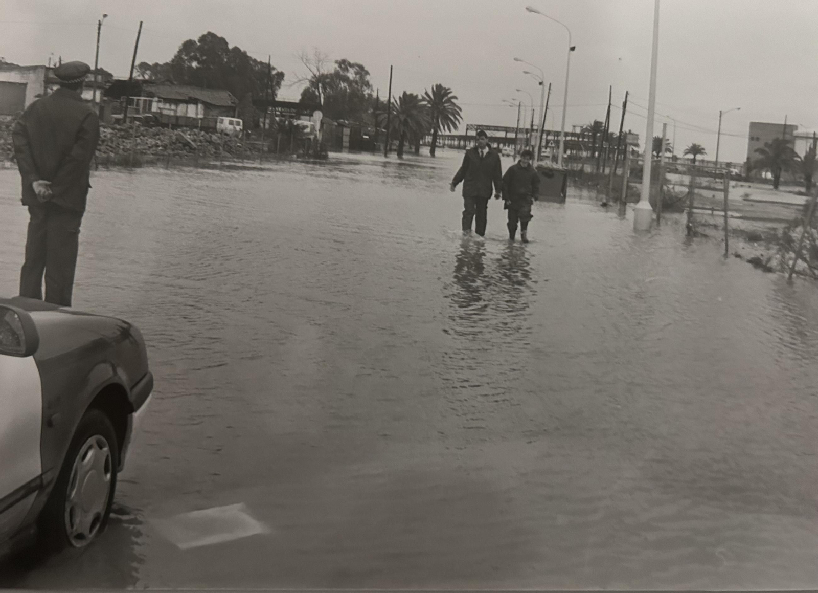 Efectos del temporal e inundaciones de enero de 1996 en Huelva.