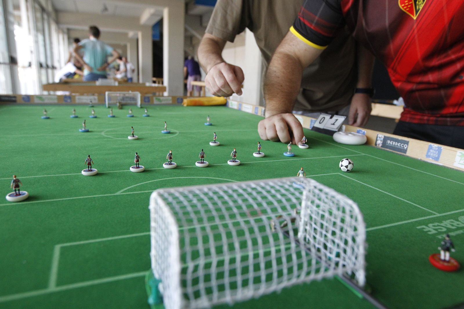 Hubo campos de 'subbuteo' al margen de los de fútbol-chapas.