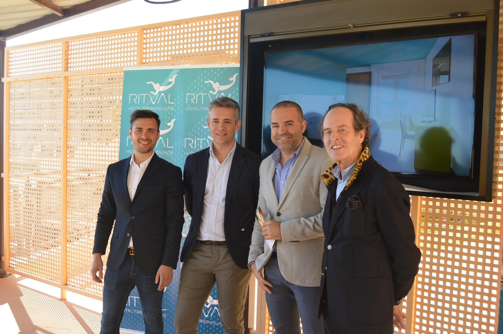 Nano García, Juan Martín, David Taboas y Carlos Telmo, ayer, durante la presentación.