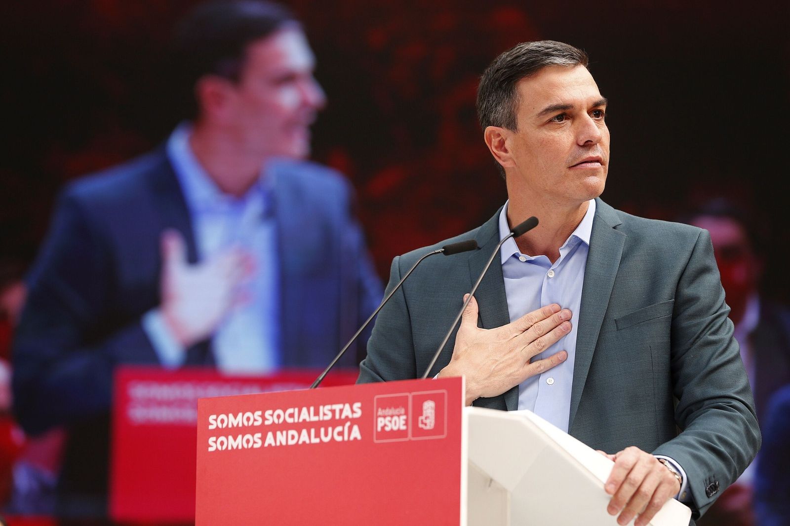 Pedro Sánchez en el Congreso Regional del PSOE andaluz