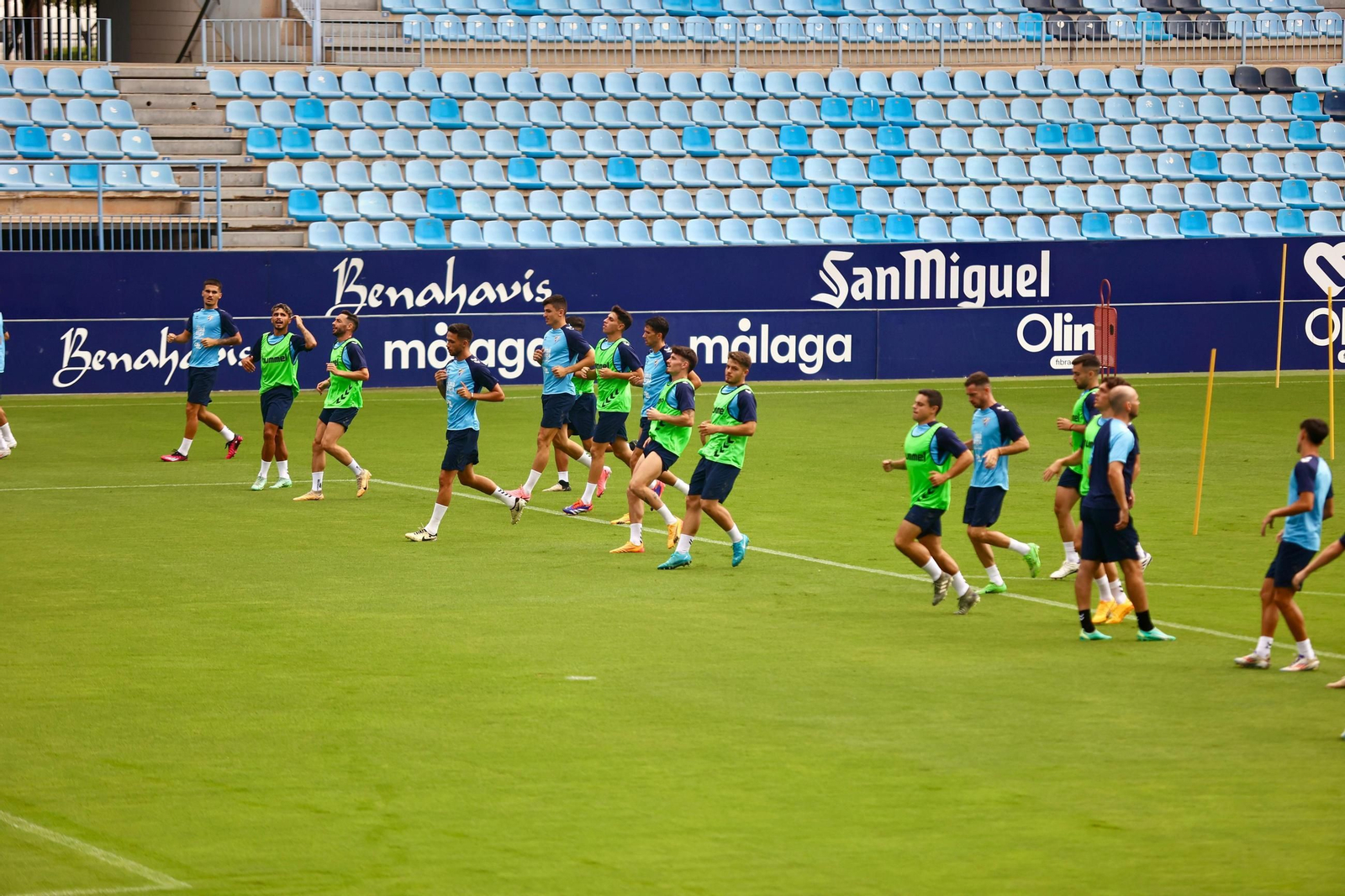 Sergio Castel, último fichaje del Málaga CF, ya suda