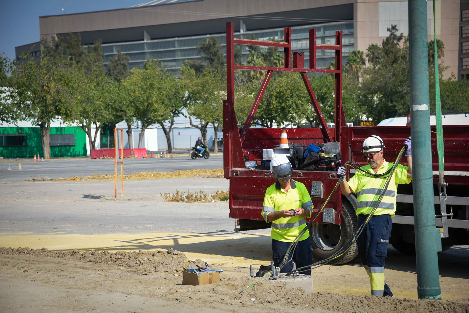 Imágenes del estado de la Cartuja el día antes del Betis - Alavés