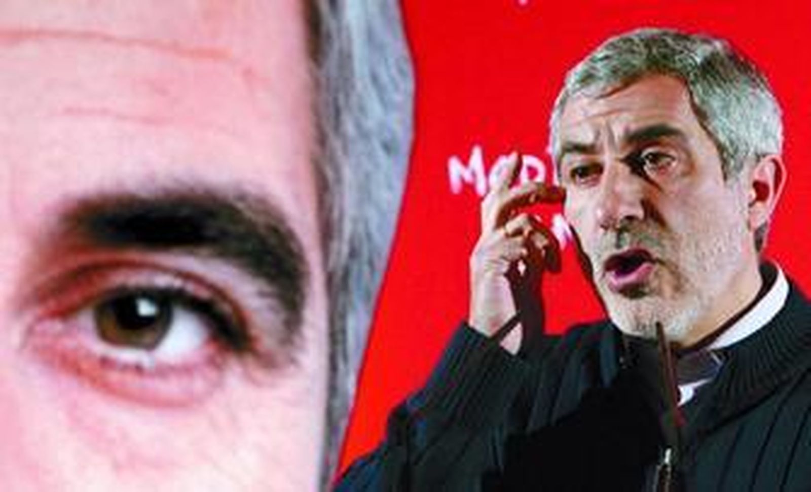 Gaspar Llamazares, ayer en Madrid.