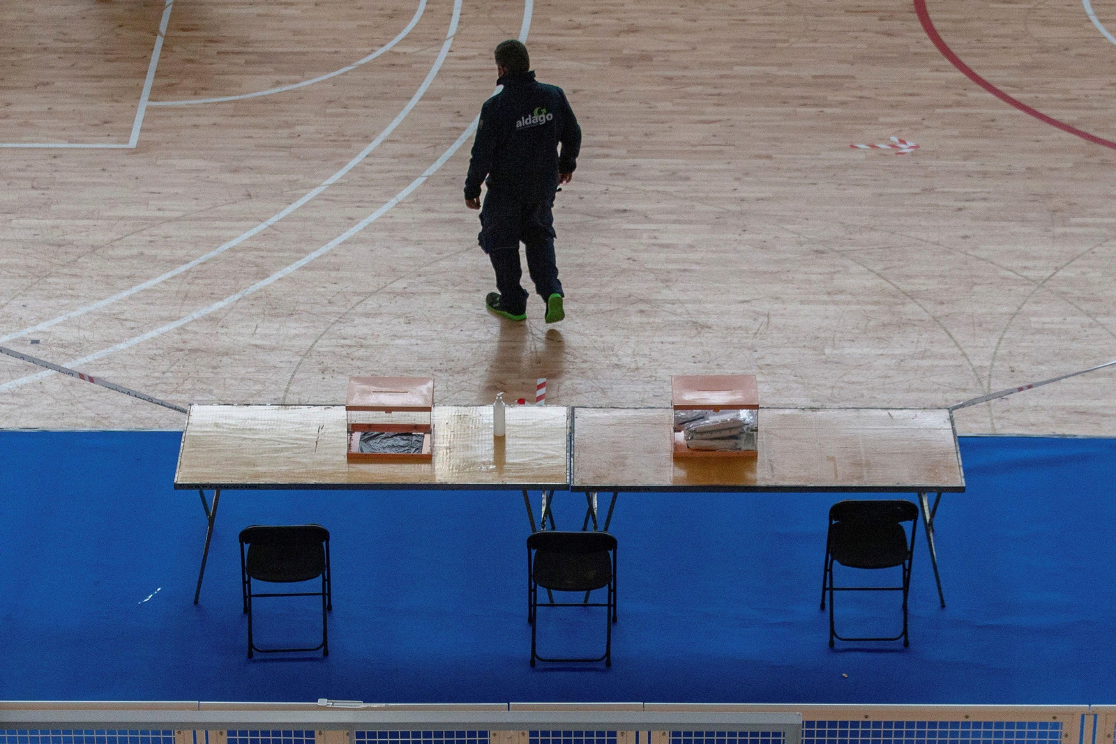 Máximas medidas de seguridad en las elecciones catalanas del 2021.